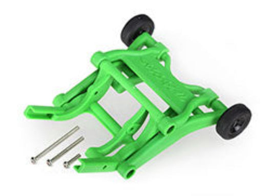 Wheelie bar, assembled (green) (fits Slash, Bandit, Rustler, Stampede series)