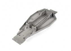 Lower chassis (gray) (166mm long battery compartment) (fits both flat and hump style battery packs) (use only with #3725R ESC mounting plate)