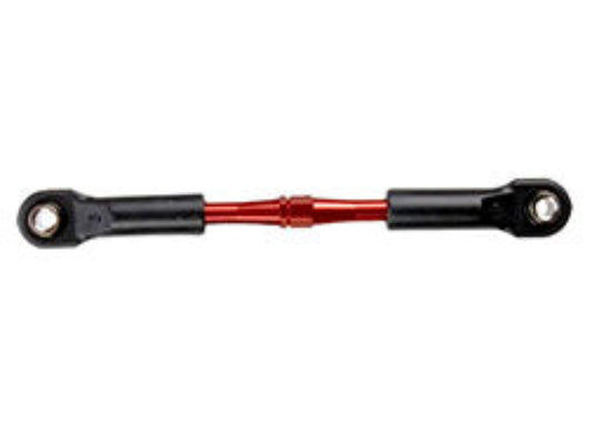 3738 Turnbuckle, aluminum (red-anodized), camber link, rear, 49mm (1) (assembled with rod ends & hollow balls) (See part 3741X for complete camber link set)
