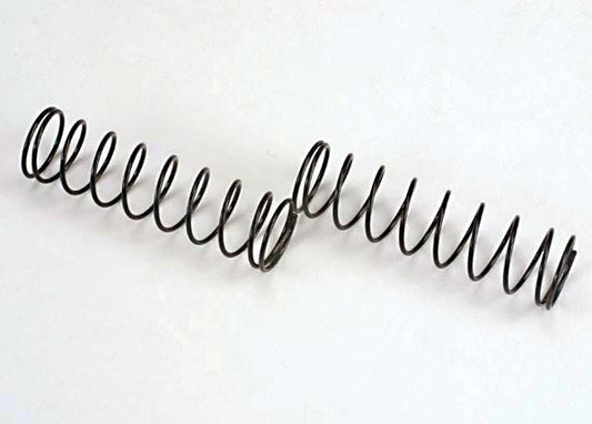 Springs, front (black) (2) Black front springs for Traxxas Ultra Shocks (2).