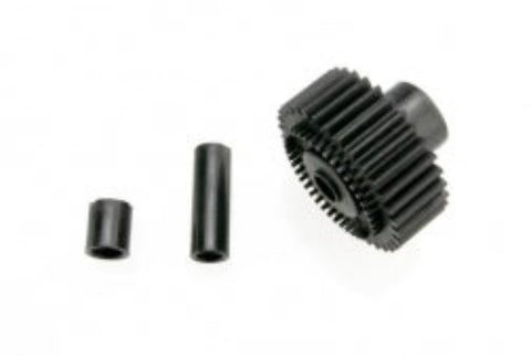 398X Output gear, 33-tooth (1)/ spacers (2)