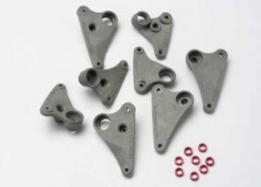 5358 Rocker arm set, progressive-2 (90-T)/ spacers (red aluminum) (8)