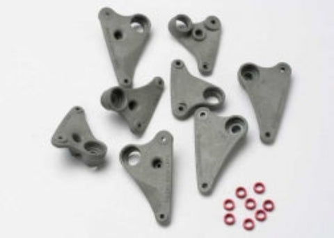 5358 Rocker arm set, progressive-2 (90-T)/ spacers (red aluminum) (8)
