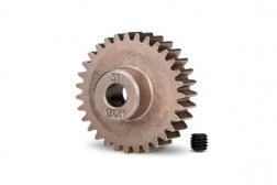 Gear, 31-T pinion (0.8 metric pitch, compatible with 32-pitch) (fits 5mm shaft)/ set screw