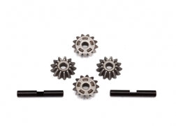 Gear set, center differential (output gears (2)/ spider gears (4)/ spider gear shaft (2))