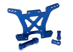 Shock tower, rear, 7075-T6 aluminum (blue-anodized)