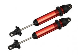 Shocks, GTX, aluminum (red-anodized) (fully assembled w/o springs) (2)