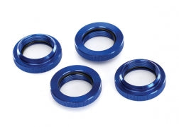 Spring retainer (adjuster), blue-anodized aluminum, GTX shocks (4) (assembled with o-ring)