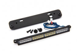 LED light bar, rear, red (with white reverse light) (high-voltage) (24 red LEDs, 24 white LEDs, 100mm wide)/ light bar mount (fits X-Maxx® or Maxx®)