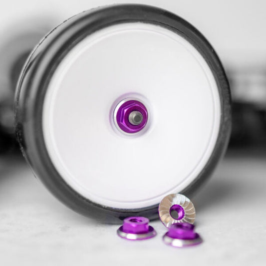 1up Racing Lockdown M4 Wheel Nuts – Purple