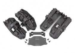 Fenders, inner (narrow), front & rear (for clipless body mounting) (2 each)/ rock light covers (8)/ battery plate/ body mount/ 2.5x6 CS (10)