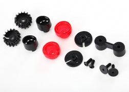 Tail lights (2)/ tail light mounts (4) / exhaust tips (2)/ exhaust tip mount (1)/ 3x8 BCS (2)
