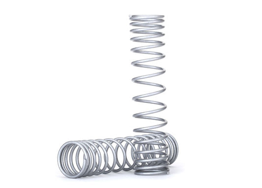 Spring, shock, rear (silver) (GTR) (progressive, 1.042 rate) (2)