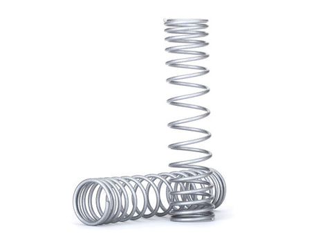 Spring, shock, rear (silver) (GTR) (progressive, 1.042 rate) (2)