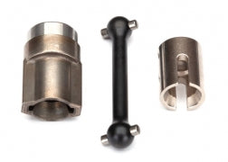 Driveshaft, center, front (steel)/ 2.5x12 screw pin