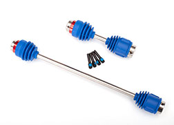 Driveshafts, center E-Revo® (steel constant-velocity) front (1)/ rear (1) (assembled with inner and outer dust boots, for E-Revo)