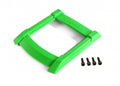 Skid plate, roof (body) (green)/ 3x12mm CS (4)