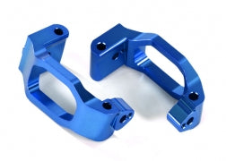 Caster blocks (c-hubs), 6061-T6 aluminum (blue-anodized), left & right/ 4x22mm pin (4)/ 3x6mm BCS (4)/ retainers (4)