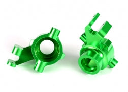 Steering blocks, 6061-T6 aluminum (green-anodized), left & right