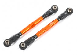 Toe links, front (TUBES orange-anodized, 7075-T6 aluminum, stronger than titanium) (88mm) (2)/ rod ends, rear (4)/ rod ends, front (4)/ aluminum wrench (1)