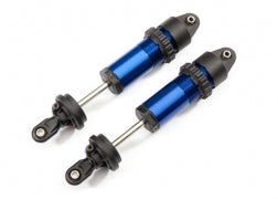 Shocks, GT-Maxx®, aluminum (blue-anodized) (fully assembled w/o springs) (2)