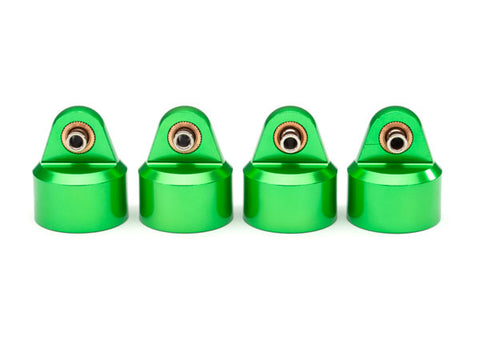 Shock caps, aluminum (green-anodized), GT-Maxx® shocks (4)