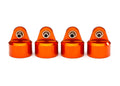 Shock caps, aluminum (orange-anodized), GT-Maxx® shocks (4)