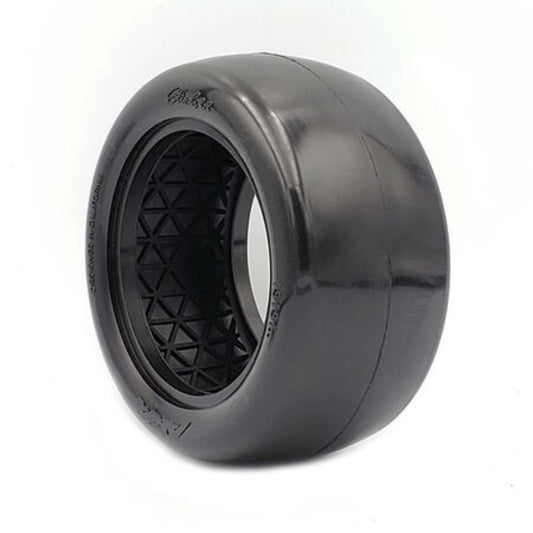 AKA 1/10 Buggy Slick 2.2" Rear Tires with Red Insert, Clay (2)