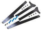 DR10 CF WHEELIE BAR SET, 12" LEGAL, ADJUSTABLE HEIGHT
