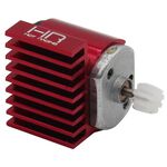 HOT RACING 9-Fin 030 Motor Heatsink, Red: SCX24