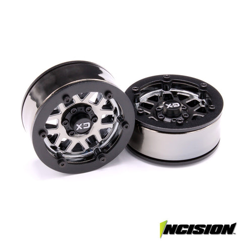Incision KMC 1.9 XD229 Plastic Beadlock Wheel Set (2 Wheels)