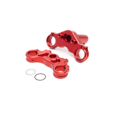 Losi Aluminum Triple Clamp Set, Orange: Promoto-MX