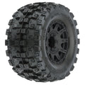 Pro-Line 1/8 Badlands MX38 HP BELTED F/R 3.8" MT Mounted 17mm Blk Raid (2)