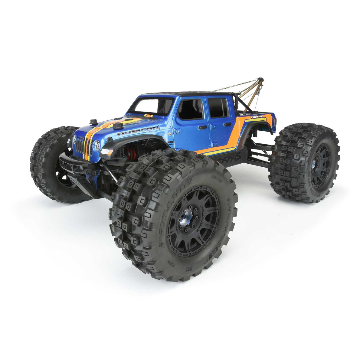 Pro-Line 1/8 Badlands MX38 HP BELTED F/R 3.8" MT Mounted 17mm Blk Raid (2)