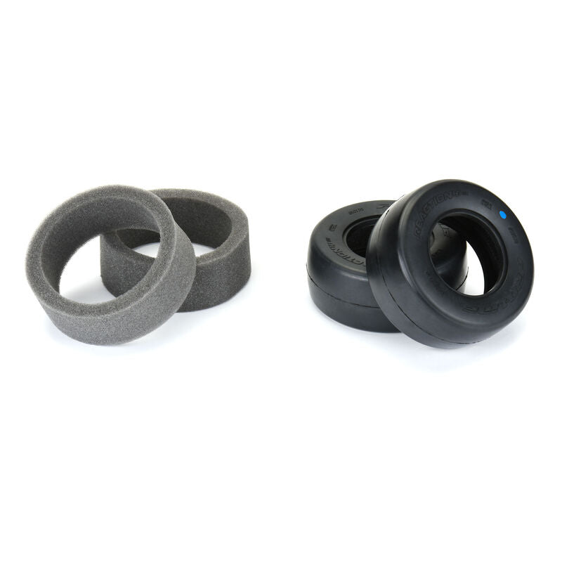 1/10 Reaction HP Ultra Blue Rear 2.2"/3.0" Drag Tires (2)
