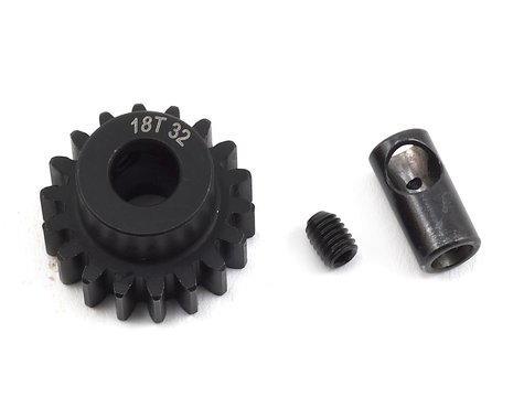 ProTek RC Steel 32P Pinion Gear w/3.17mm Reducer Sleeve (Mod .8) (5mm Bore) (18T)