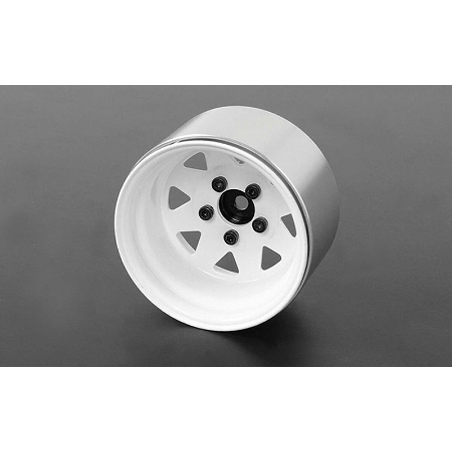 RC4WD 5 Lug Deep Dish Wagon 1.9" Steel Beadlock Wheel, White Item No.