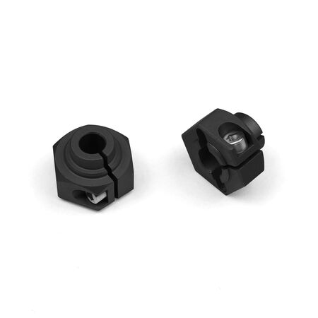 12mm Hex, Black Anodized