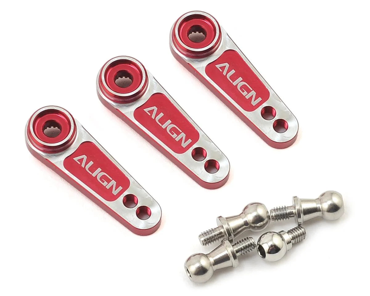 Align D6FF Metal Servo Horn (2.5mm) (ALL Red) (25T)