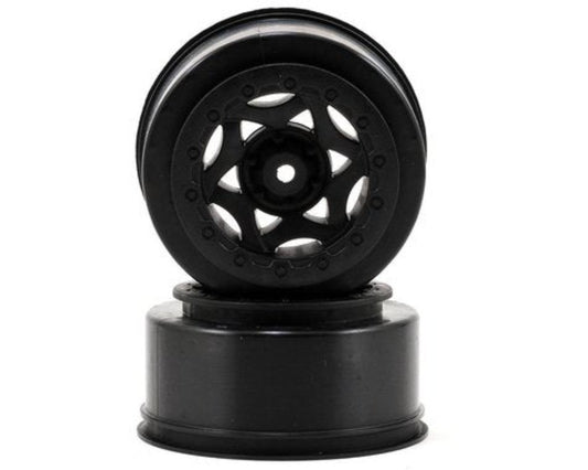 AKA 12mm Hex Cyclone Short Course Wheels (Black) (2) (SC5M)