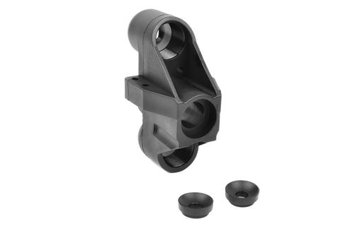Front Steering Block - Wide - Composite - (w/ Pivot Ball Cups) - 1 per pkg: Dementor, Kronos