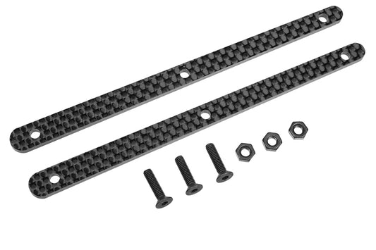 Team Chassis Brace Stiffener - Rear - Graphite 2.5mm, Kronos, Shogun