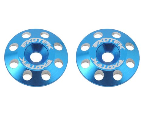 Exotek Flite V2 16mm Aluminum Wing Buttons (2) (Blue)