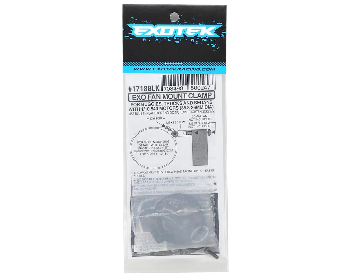Exotek Angled Clamp On Fan Mount 540 can