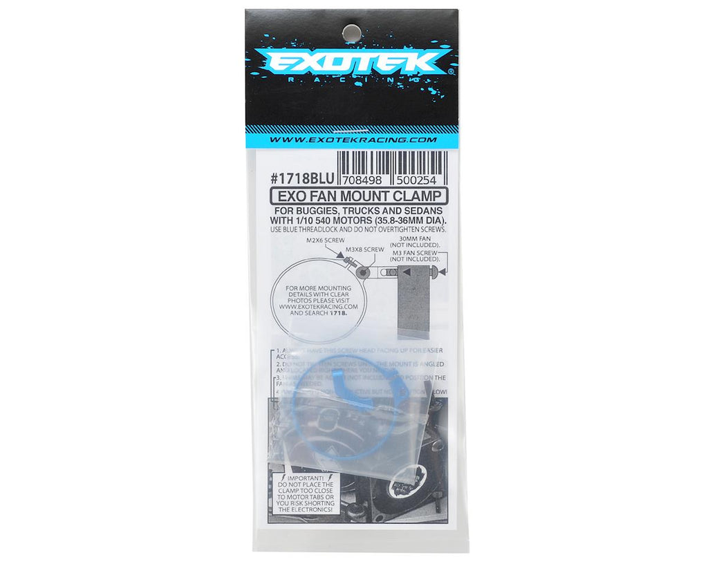 Exotek Angled Clamp On Fan Mount 540 can