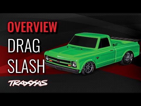 Traxxas Drag Slash 1/10 2WD RTR No Prep Truck w/1967 Chevrolet C10 Body  TQi 2.4GHz Radio & TSM