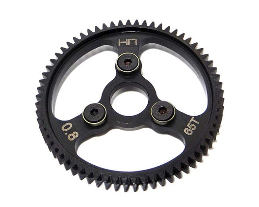 Hot Racing 32P/0.8M Hardened Steel Spur Gear (Black) (65T)