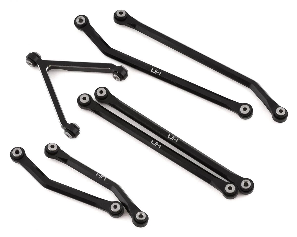 Samix SCX24 Aluminum Link Set (7) (133.7mm) (Black)