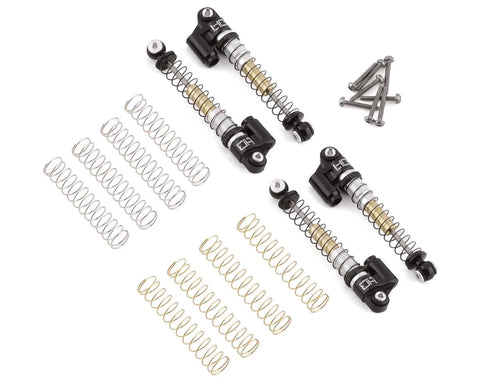 HOT RACING Aluminum Threaded Tele Shocks Set (4): SCX24