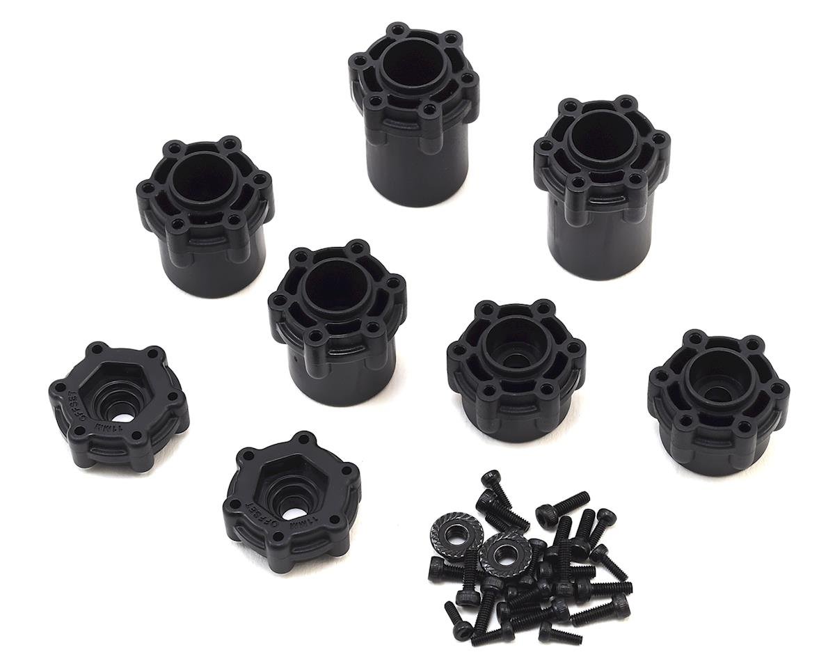 JConcepts 12mm Hex Dragon 2.6" Mega Truck Wheel w/Offset Adapters (Black) (2)